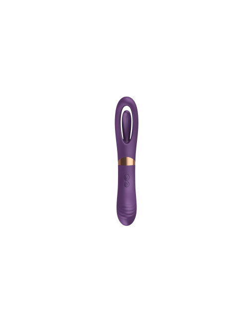 Flicking dual g spot vibrator