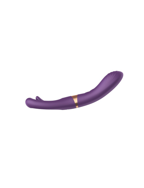 Flicking dual g spot vibrator