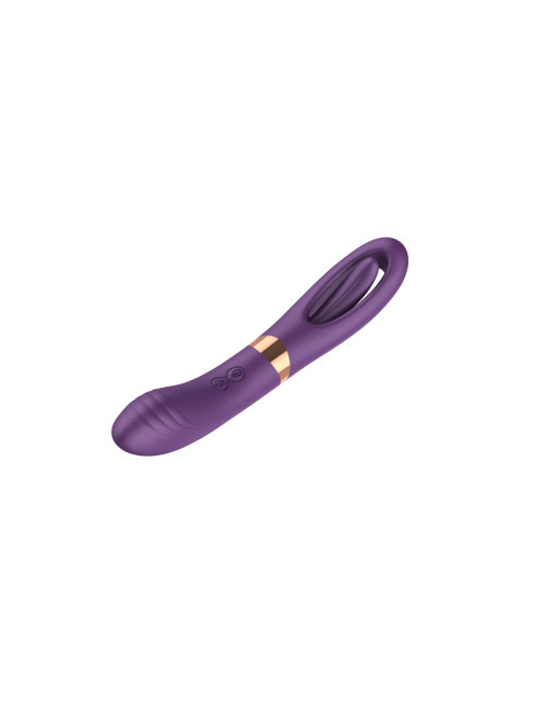 Flicking dual g spot vibrator