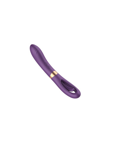 Flicking dual g spot vibrator