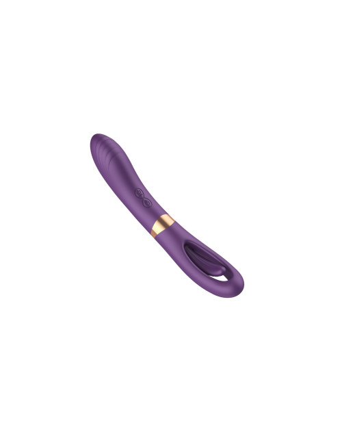 Flicking dual g spot vibrator