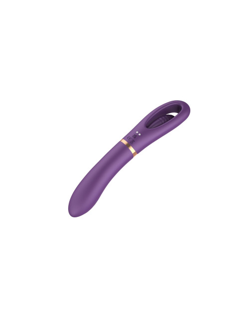Flicking dual g spot vibrator