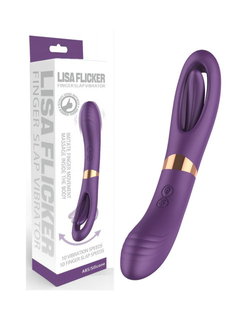 Flicking dual g spot vibrator