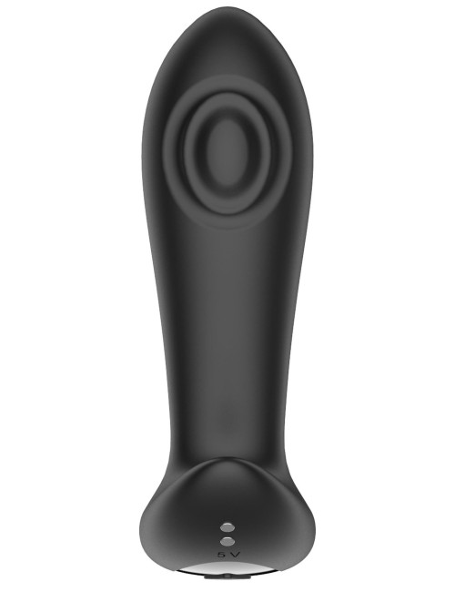 Dual Tapping Anal Plug – Wibrujący korek analny z Pilotem, 10 funkcji tappingu, 10 prędkości wibracji, silikonowy, wodoodporny