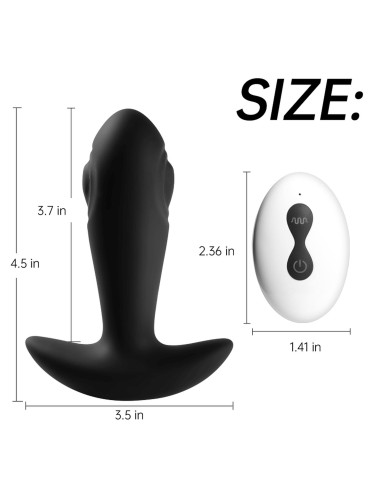 Dual tapping anal plug