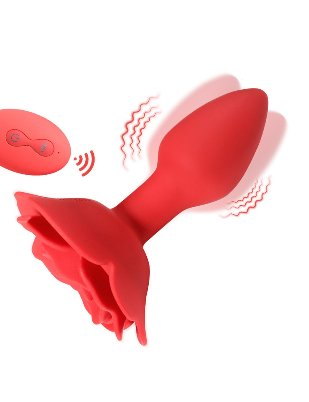 Rose rotating anal plug