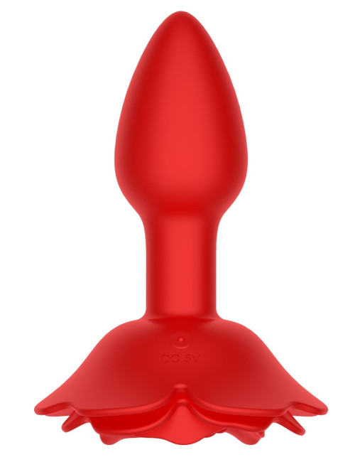 Rose rotating anal plug