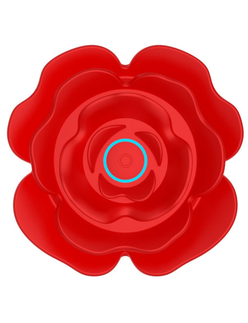 Rose rotating anal plug