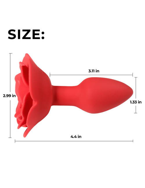 Rose rotating anal plug