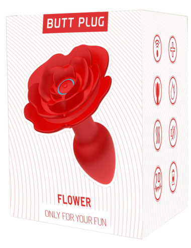 Rose rotating anal plug