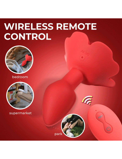 Rose rotating anal plug