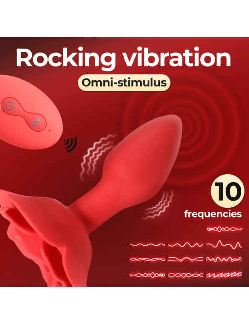 Rose rotating anal plug