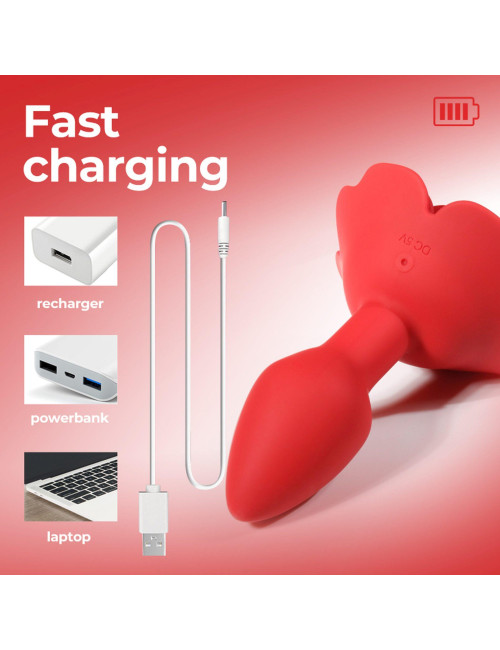Rose rotating anal plug