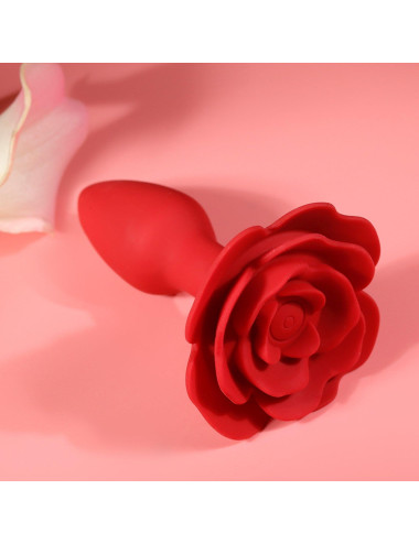 Rose rotating anal plug