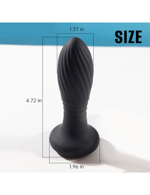 Lighting anal plug black
