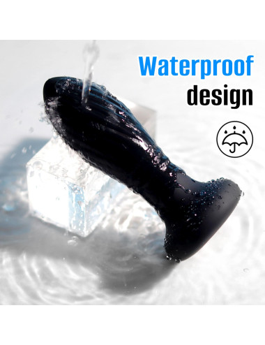 Lighting anal plug black
