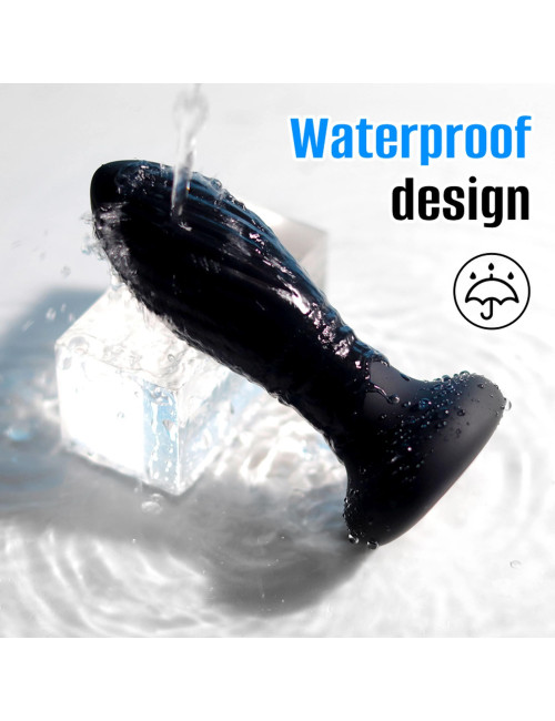 Lighting anal plug black