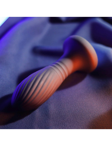 Lighting anal plug black