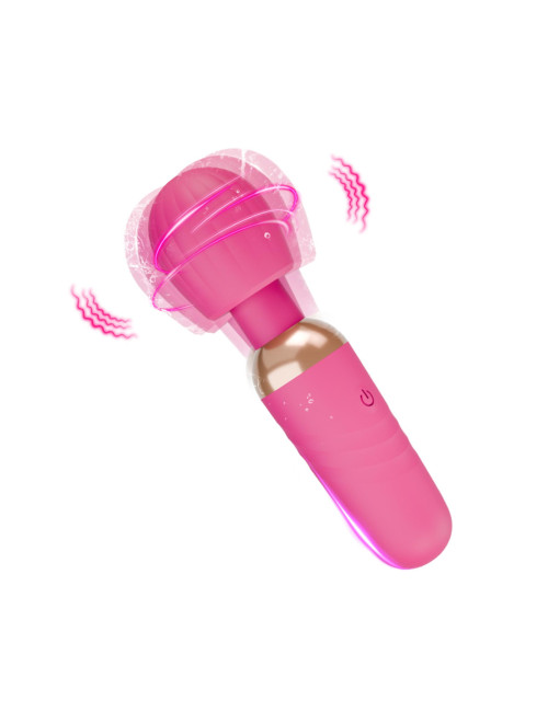 Little Fairy Wand Pink - Masażer i Wibrator, Zabawki erotyczne, silikon medyczny, 10 trybów