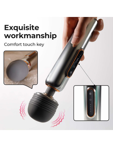 WAND MASSAGERS SHINING METALLIC LUSTER