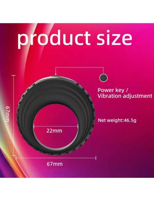B - Series Cute Pierścień Wibracyjny z Aplikacją IPX6