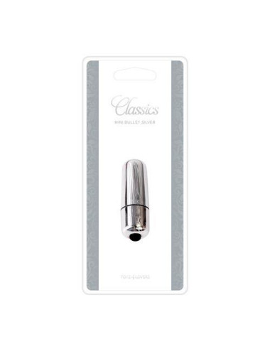 Wibrator-MINI VIBRATORE BULLET CLASSICS SILVER