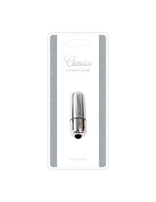 Wibrator-MINI VIBRATORE BULLET CLASSICS SILVER