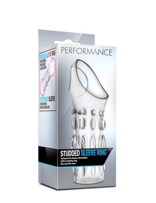 PERFORMANCE STUDDED SLEEVE RING CLEAR