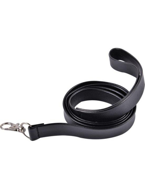 Kinky collar black  collar with leash  adjustable