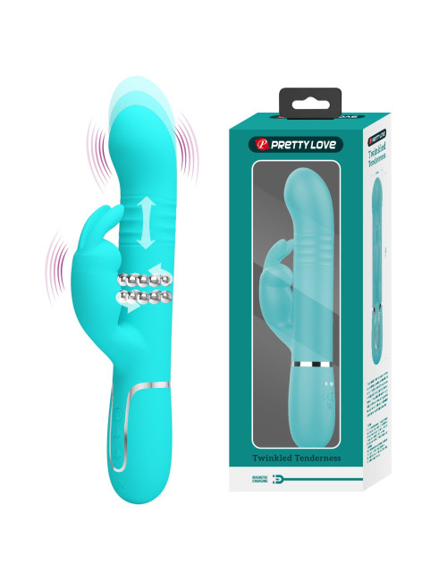 PRETTY LOVE - Coale Twinkled Tenderness, 7 vibration functions 4 rotation functions 4 thrusting settings