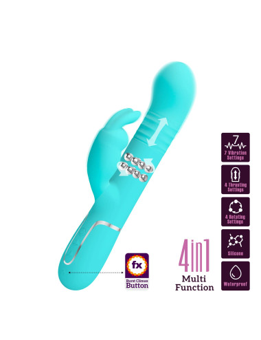 PRETTY LOVE - Coale Twinkled Tenderness, 7 vibration functions 4 rotation functions 4 thrusting settings