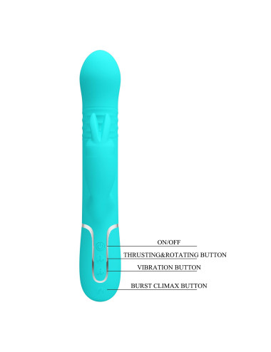 PRETTY LOVE - Coale Twinkled Tenderness, 7 vibration functions 4 rotation functions 4 thrusting settings