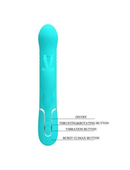 PRETTY LOVE - Coale Twinkled Tenderness, 7 vibration functions 4 rotation functions 4 thrusting settings