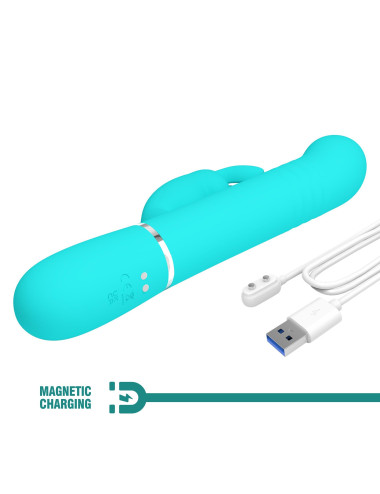 PRETTY LOVE - Coale Twinkled Tenderness, 7 vibration functions 4 rotation functions 4 thrusting settings