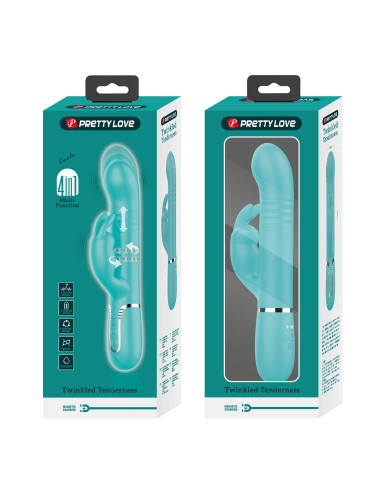 PRETTY LOVE - Coale Twinkled Tenderness, 7 vibration functions 4 rotation functions 4 thrusting settings