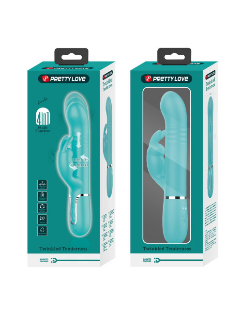 PRETTY LOVE - Coale Twinkled Tenderness, 7 vibration functions 4 rotation functions 4 thrusting settings