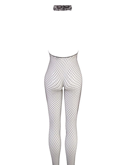 NO:XQSE Net Catsuit Black - Czarny kombinezon siatka M/L
