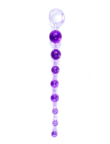 Plug/kulki-Jelly Anal 10 Beads Purple
