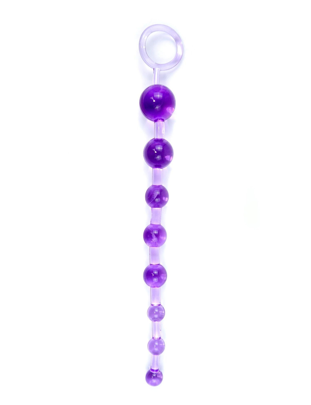 B - Series EasyLove Jelly Anal Beads Purpurowe Kulki Analne