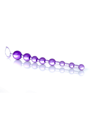Plug/kulki-Jelly Anal 10 Beads Purple