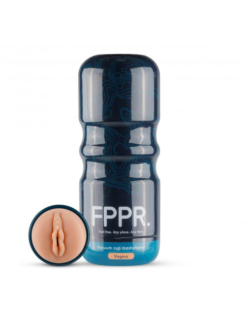 Brązowy Masturbator Wargowy FPPR. - Vagina Masturbator