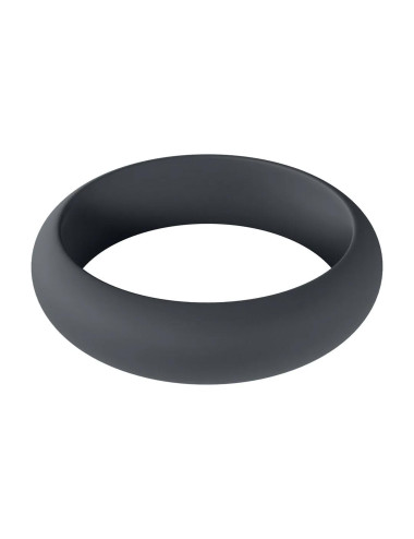 Wide O Silicone Cockring - M - 35mm - Black
