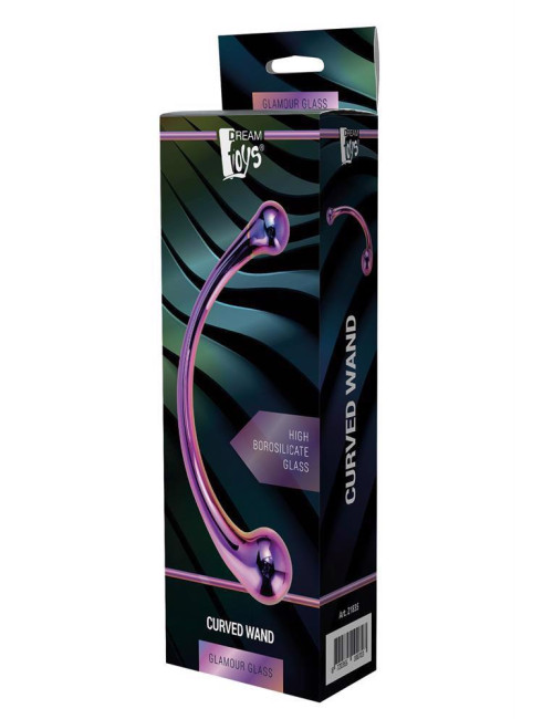 Dream Toys Glamour Glass Curved Wand Szklany Wibrator