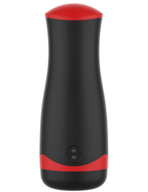 Masturbator Vibrating&Squeeze Black
