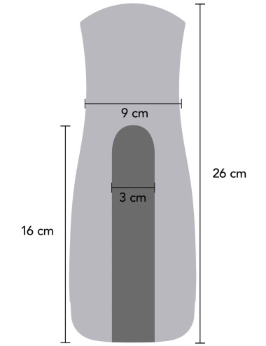 Masturbator Vibrating&Squeeze Black