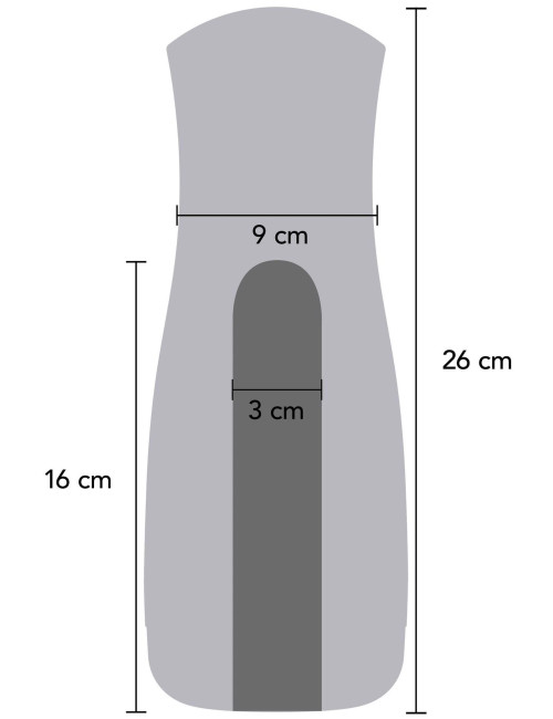 Masturbator Vibrating&Squeeze Black