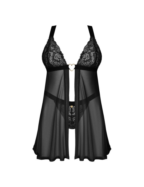 Obsessive Elianes Babydoll Czarna M/L