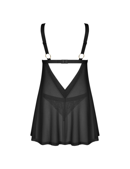 Obsessive Elianes Babydoll Czarna M/L
