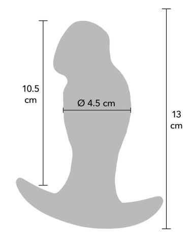 Realistic Buttplug Liquid Silicone 13 cm
