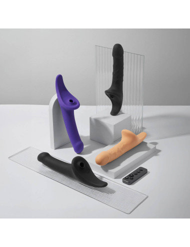 MULTI ORGASM DILDO - L - PURPLE TR